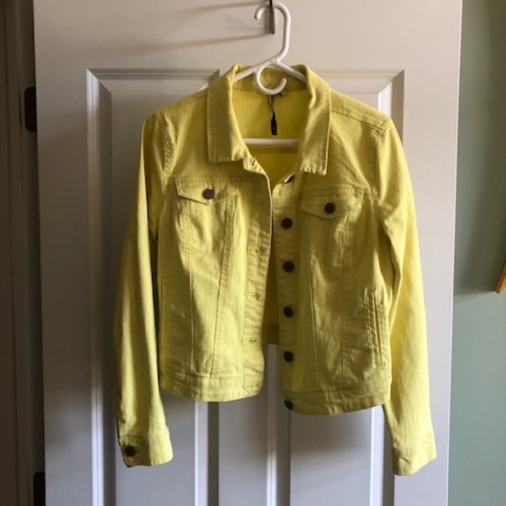 Yellow jean jacket